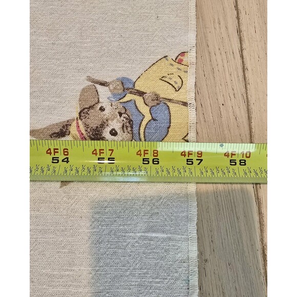 80s VTG Avon Home Fashions Cotton Flannel Bunny Rabbit Throw Blanket Easter - Picture 4 of 12